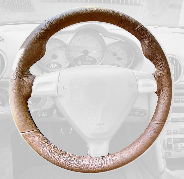 2005-12 Porsche 911 (997) steering wheel cover - type 1