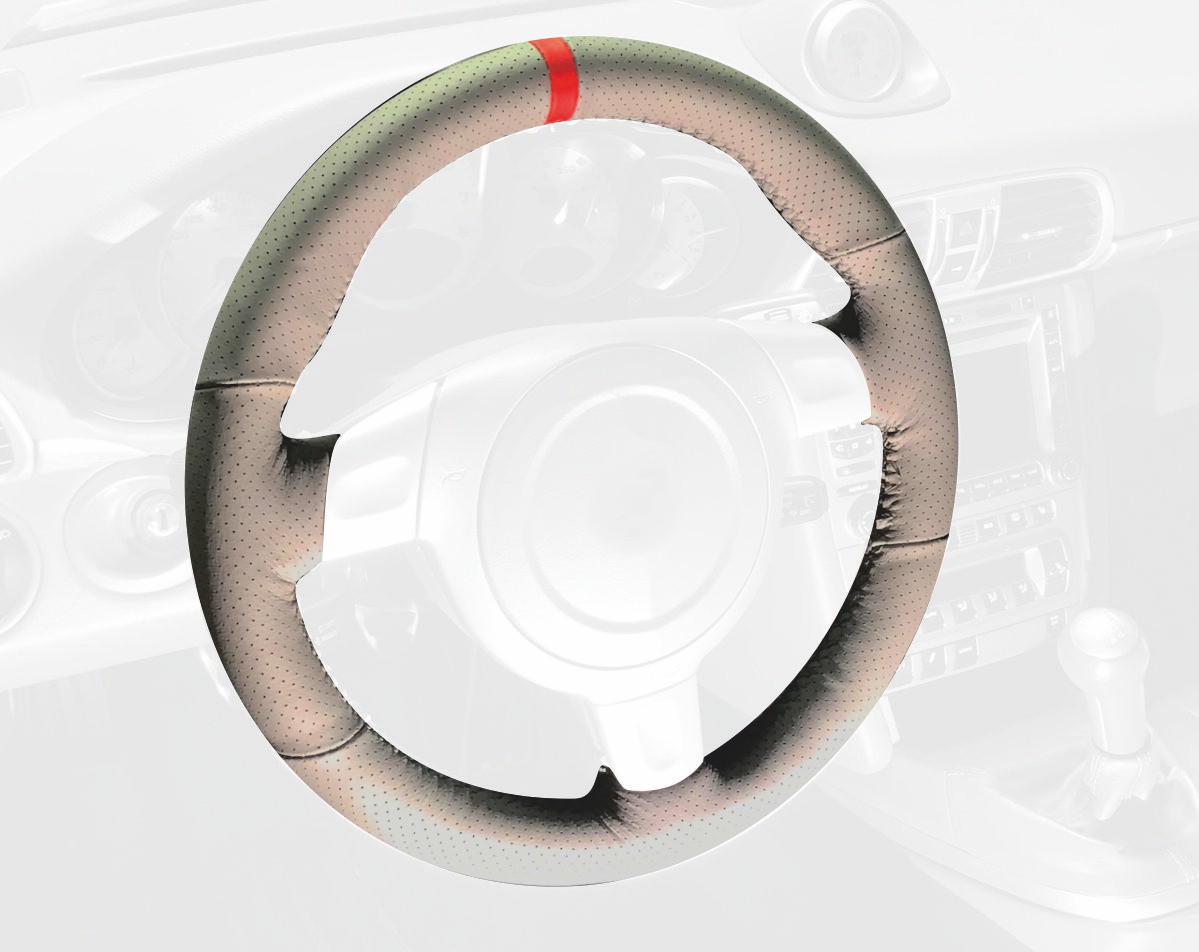 2005-12 Porsche 911 (997) steering wheel cover - wheel type 2